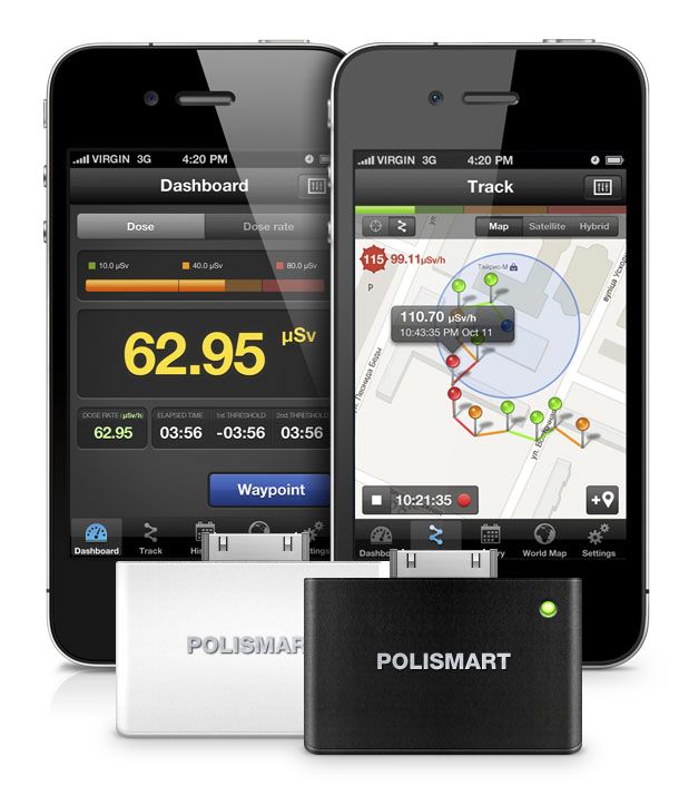 iPhone dosimeter for radiation workers