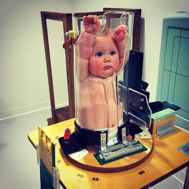 The pigg-o-stat infant positioning device for X-ray techs
